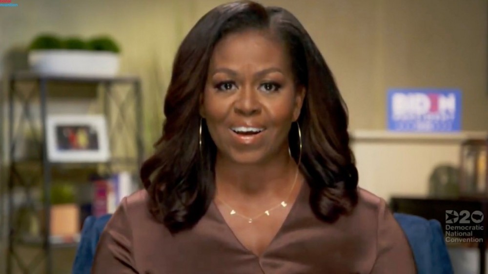 Image may contain Michelle Obama Face Human Person Indoors Female and Room