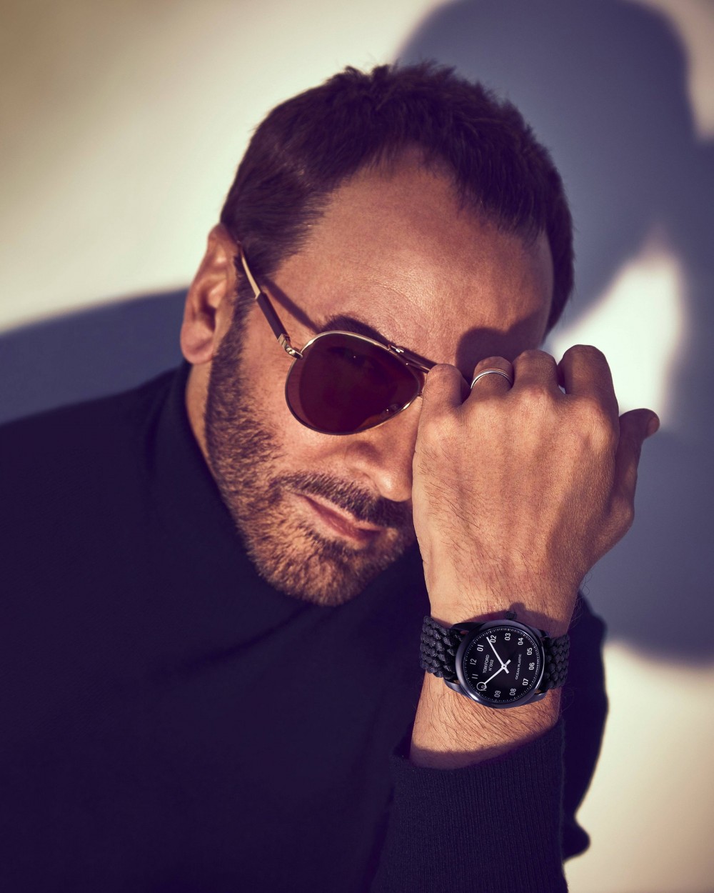 Nearly every component of Tom Fords new watch is made from ocean plastic repurposing 35 plastic bottles in total.