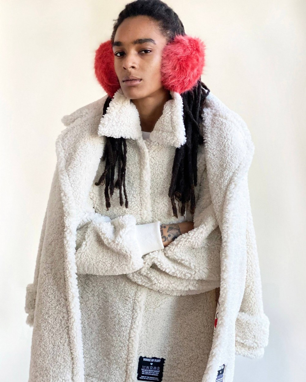 House of Fluffs new shearling coats are made from 100 postconsumer recycled plastic.